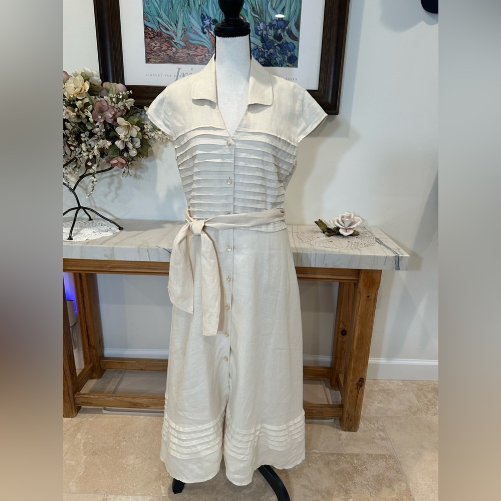 New York Jones signature collection 100% linen dress – size 6